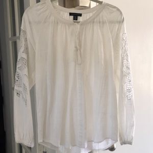 White linen blouse